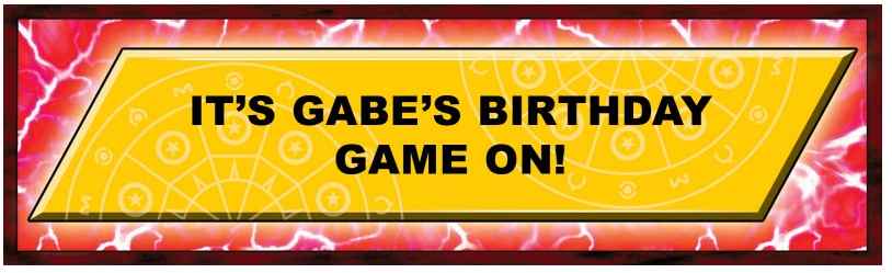 bakugan personalized party banner