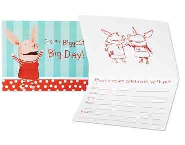 Olivia the Pig Party Invitations