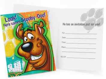 Scooby Doo Party Invitations