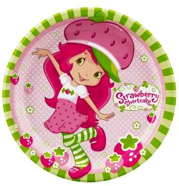 strawberry shortcake paper plates