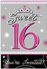 Sweet 16 Party Invitations