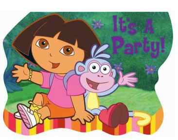 Dora the Explorer Party Invitations