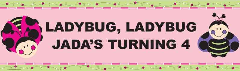 ladybug party banner