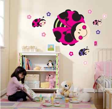 ladybug party decorations wall decal