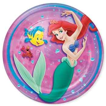 little mermaid paper plates