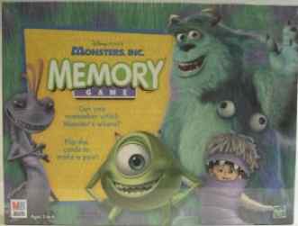 monsters inc memory party game