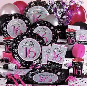 Sweet 16 party supplies