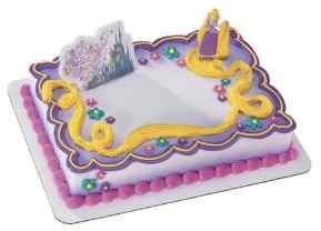 Tangled Rapunzel Birthday Cake and Cupcakes