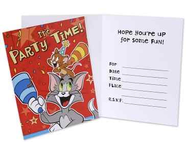 Tom and Jerry Party Invitations